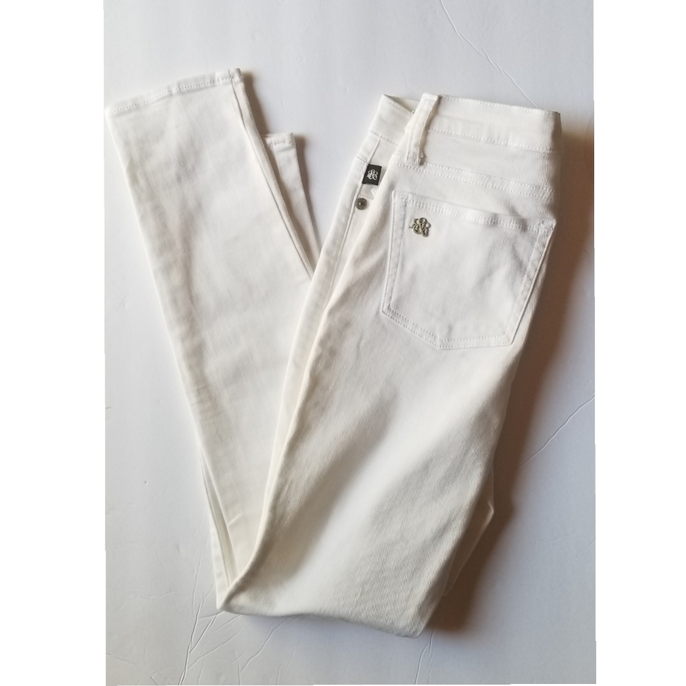 Rock and Republic White Skinny Jeans Size 6